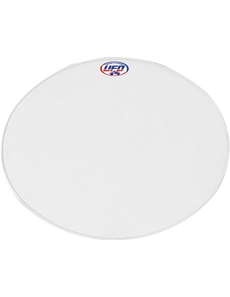 Tampa frontal do porta-número Oval Uni Vintage (desde 70) branco UFO-Plast ME08046-W