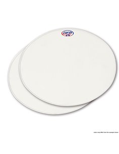 Tampa frontal do porta-números amarelo universal vintage com número oval (2 unidades) UFO-Plast ME08048-D