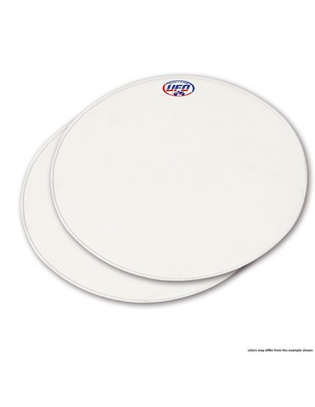 Couvercle avant porte-numéro jaune vintage universel ovale numéro (paquet de 2) UFO-Plast ME08048-D