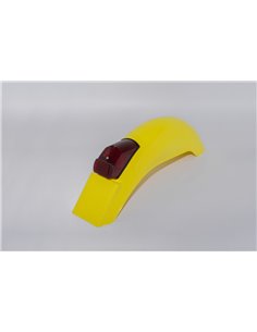 Vintage Uni Enduro Rear Fender W- Taillight (75-79) Light yellow UFO-Plast ME08025-D2