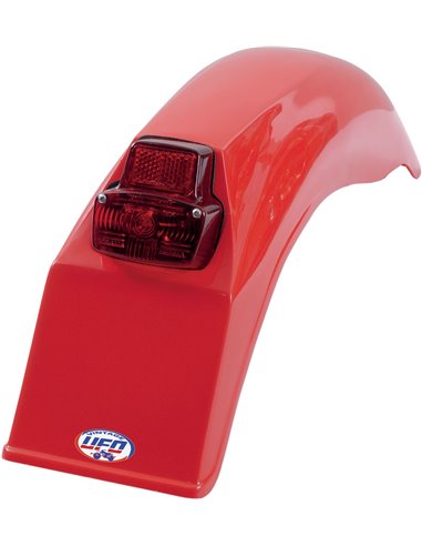 Guarda-lamas traseiro Uni Enduro Vintage W- Luz traseira (79-89) UFO-Plast vermelho ME08026-B