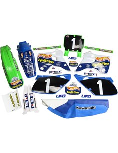 Kit de plásticos e adesivos Hotwheels Replica UFO-Plast KITKAWASAKI210