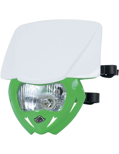 Support de phare Panther (12V-35W) bicolore blanc-Kx-vert UFO-Plast PF01709W-026