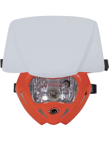 Suporte para farol Panther (12V-35W) UFO-Plast branco-laranja Dual Color PF01709F-001