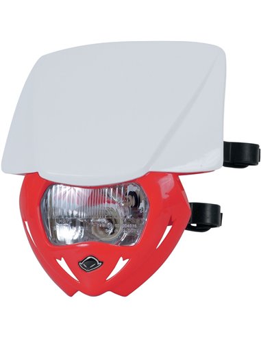 Panther Headlight Holder (12V-35W) Dual Color white-Crf-Red UFO-Plast PF01709W-070