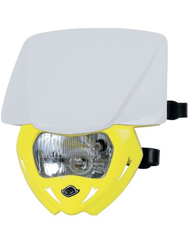 Support de phare Panther (12V-35W) bicolore blanc-Rm-jaune UFO-Plast PF01709W-102