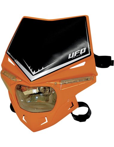 Stealth Headlight Holder (12V-35W & Led) Single Color Ktm-orange UFO-Plast PF01715-127