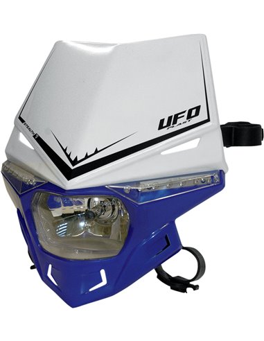Suporte para farol Stealth (12V-35W e Led) Dual Color branco-Reflex-azul UFO-Plast PF01715-W089
