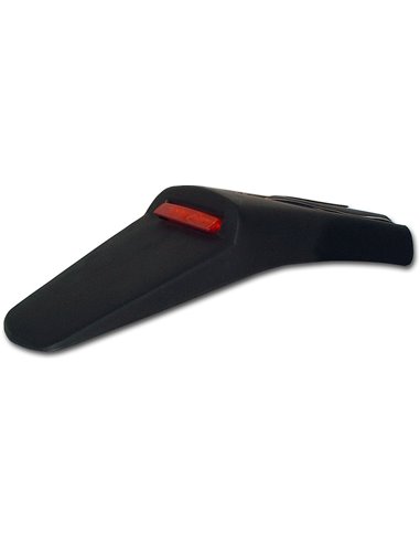 Feu arrière et support de plaque d'immatriculation sans clignotants W- Feu arrière à LED rouge (E11 & Dot) noir UFO-Plast