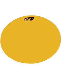 Panells portanúmero universals vintage Oval Number Tapa frontal porta-números groc UFO-Plast ME08050-D