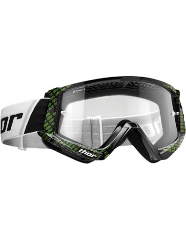 THOR Goggle Combat Youth Cap Bk/Lm 2601-2373