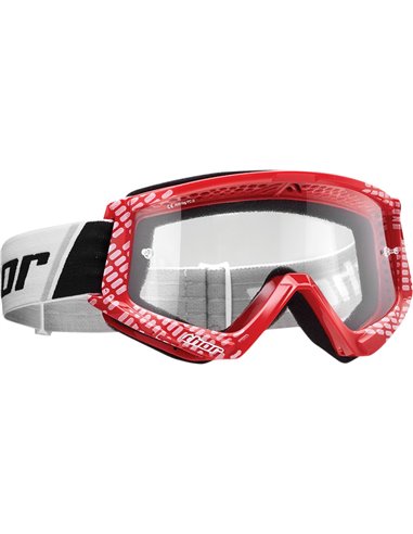 THOR Goggle Combat Youth Cap Rd/Wh 2601-2374