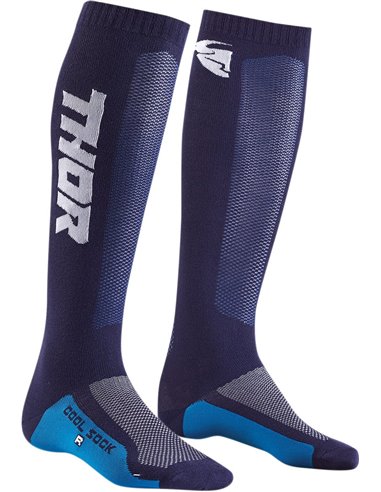 THOR niño(a)Mx Cool S9Y Calcetines motocross Navy/White 1-6 3431-0430