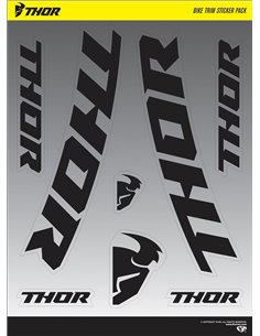 Folha de adesivos THOR Folha de adesivos de 2 unidades para enfeites de bicicleta S18 4320-2027