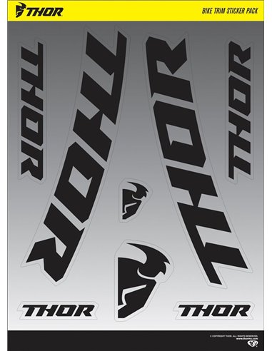 THOR Feuille d'autocollants 2-Pack Bike Trim S18 Feuille d'autocollants 4320-2027