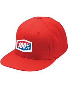 Gorra 100 % Essential Flex Rojo S/M 20040-003-17
