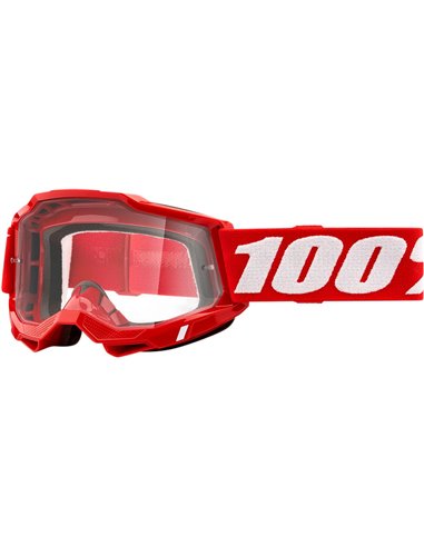 Óculos de motocross 100% Accuri 2 OTG (óculos graduados) Transparent Red 50224-101-03