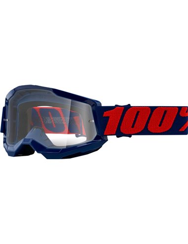 Ulleres de motocròs 100% Strata 2 Masego Transparent 50421-101-09