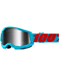 Masque Motocross 100% Strata 2 Summit Silver Mirror 50421-252-08