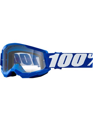 Óculos de motocross 100% Strata 2 infantil Azul Transparente 50521-101-02