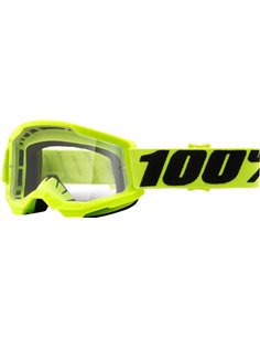 Óculos de motocross 100% Strata 2 infantil Amarelo Transparente 50521-101-04