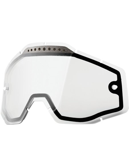 Lente de substituição para óculos 100% Accuri de substituição | Racecraft | Clear Strata Goggles 51006-010-02