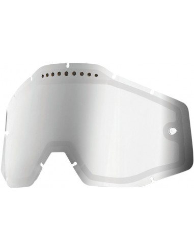 Recambio cristal gafas motocross 100% espejo plateado ventilado para gafas 100% 51006-008-02