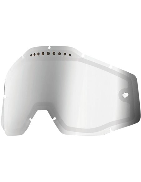 Recambio cristal gafas motocross 100% espejo plateado ventilado para gafas 100% 51006-008-02