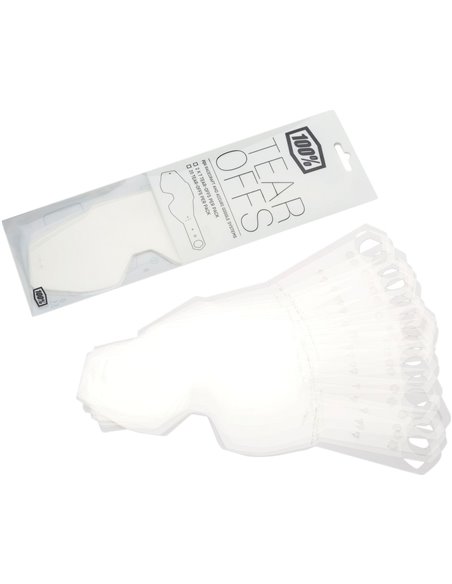 Tear-Off Racecraft/Accuri/Strata MX transparente 50-Pack 51011-013-02