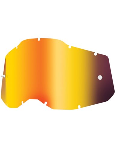 Écran de replacement pour masque 100% Rc2 / Ac2 / Strata 2 Red Mirror 51008-251-01
