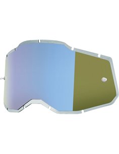 Recambio cristal para gafas 100 % Rc2/Ac2/Strata 2 I-Espejo Azul 51008-350-01