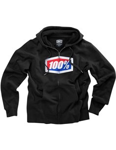 Sudadera 100 % Official Full-Zip negro Large 36005-001-12