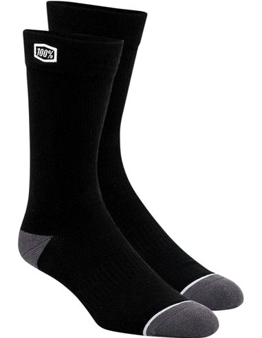 100 % Sock Solid Bk Lg/Xl 24021-001-18