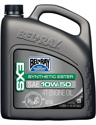 BEL-RAY Exs Synthetic Ester 4-Stroke Oli de Motor 10W-50 4 Liter 99160-B4LW
