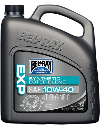 BEL-RAY Exp Semi-Synthetic Ester Blend 4-Stroke Engine Oil 10W-40 4 Liter 99120-B4LW