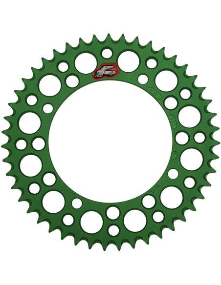 Rear sprocket Renthal R 420 47 teeth Gn Ul Sc 408U-420-47GEGN
