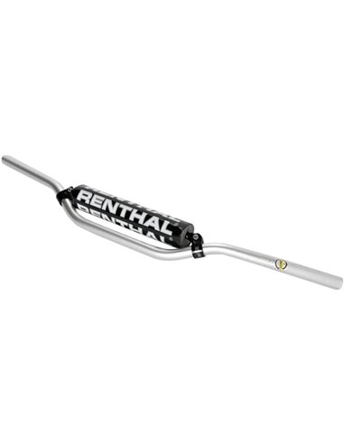 Manillar Renthal diámetro 22mm 790 Cr Low Slv 790-02-SI-01-185
