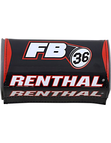 Protector de manillar Renthal36 Pad Bk / Wt / Rd P335