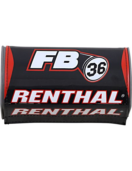 Protector de manillar Renthal36 Pad Bk / Wt / Rd P335