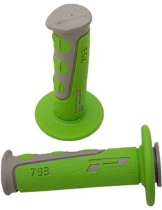 Poignées Offroad Double Density 793 Closed End Vert / Gris PRO GRIP PA079300GRVE