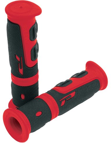 Grips Double Density Atv 964 Closed End Black/Red PRO GRIP PA096422RO02