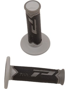 Punhos Offroad de densidade tripla 788 Closed End Preto / Cinza / Cinza Escuro PRO GRIP PA078800GRGN