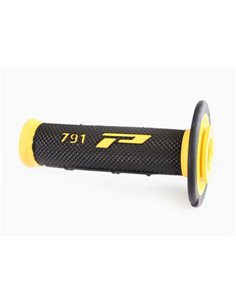 Poignées Offroad Double Density 791 Closed End Noir / Jaune PRO GRIP PA079100GI02