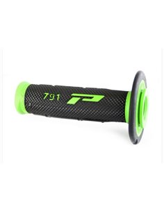 Punhos Offroad de Dupla Densidade 791 Closed End Preto / Verde PRO GRIP PA079100VE02