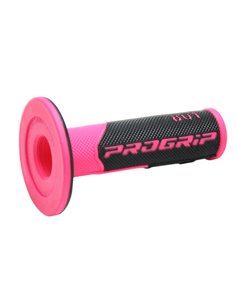 Poignées Offroad Double Density 801 Closed End Black / Fluo Pink PRO GRIP PA080100FX02