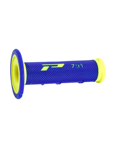 Punys Double Density Offroad 791 Closed End Fluo Yellow / Blue PRO GRIP PA079100GIBL