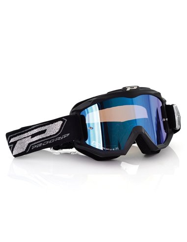 Óculos de motocross Offroad Fluo Mat Preto 3204 Vidro de reposição para óculos de motocross Espelho de vidro azul PRO GRIP