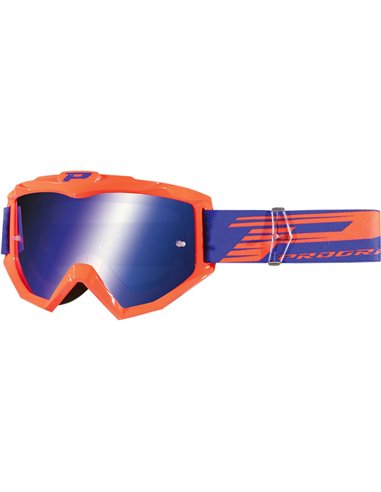 Óculos de motocross Atzaki 3201 Fluo Orange PRO GRIP PZ3201AFFL