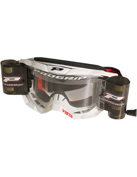 Masque Motocross Vista Mx America Avec Roll Off 3303 Blanc PRO GRIP 3303ROBI