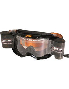 Óculos de motocross Vista Mx America com Roll Off 3303 Preto PRO GRIP 3303RONE
